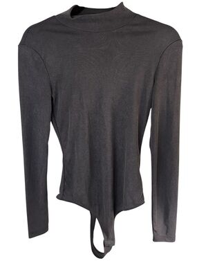 Elodie Ribbed Mock-Neck Bodysuit